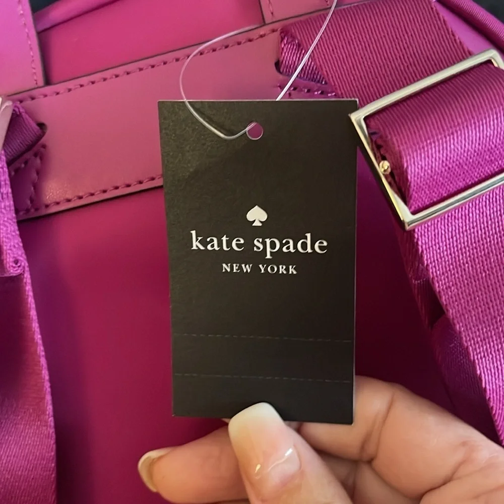 MWT Kate Spade Baja ROSE , beautiful backpack . ๐ measurements on pictures - Picture 11 of 15
